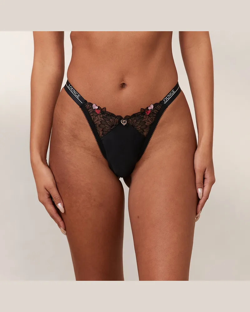Lounge Zalia String - Schwarz Black