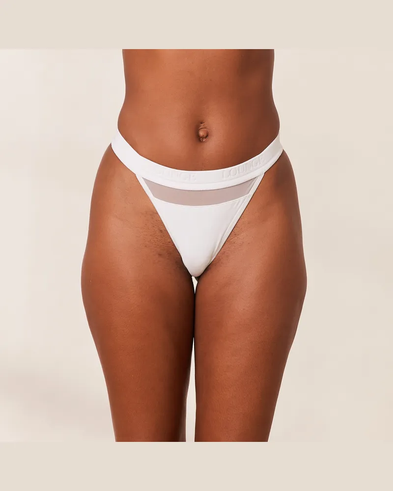 Lounge Mesh String - Weiß White