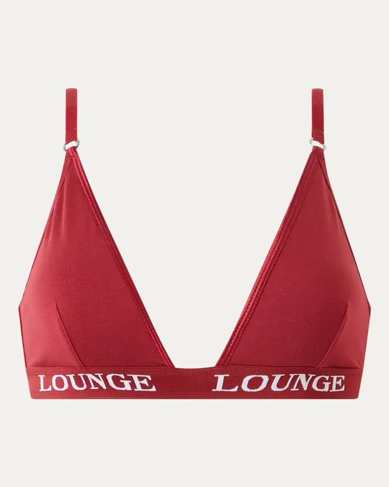 Lounge Bamboo Triangle BH - Burgunderrot Burgundy