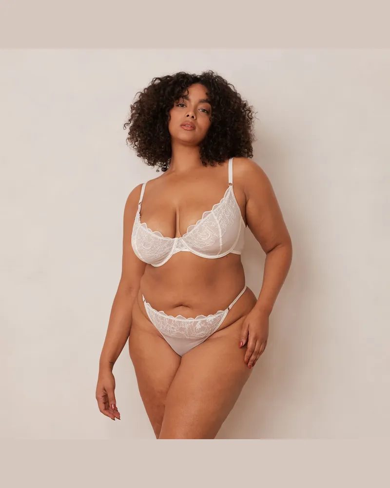 Lounge Illustration Balcony BH - Perlmutt Pearl