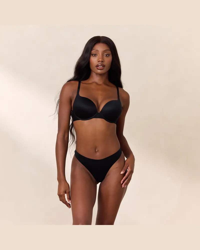 Lounge Everyday Stark Push-Up BH - Schwarz Black