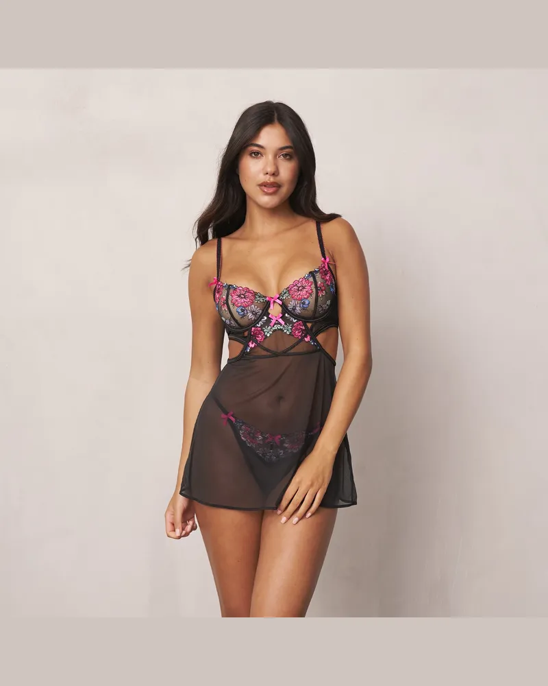 Lounge Inara Babydoll - Schwarz Black