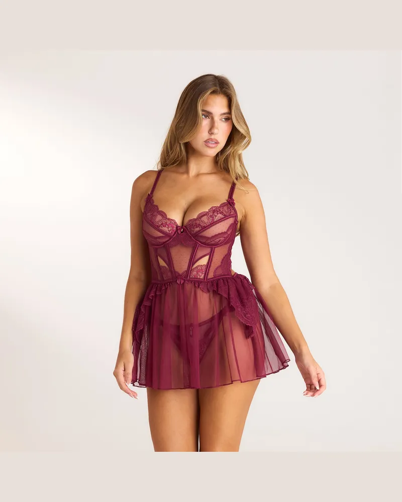 Lounge Angelica Intimates Babydoll (Set) - Beere Berry