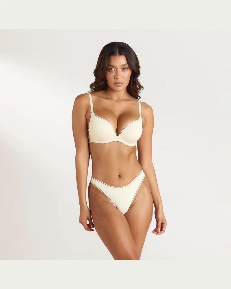 Lounge Comfort High Push-Up BH - Milchkaffee Brown