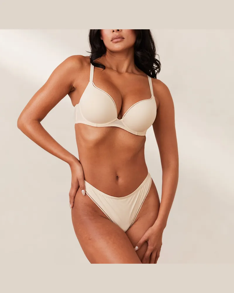 Lounge Comfort Stark Push-Up T-Shirt BH - Milchkaffee Cream