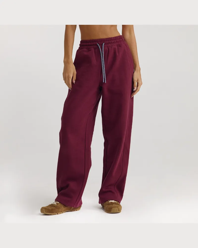 Lounge Gerade Joggers - Kirschlack Regular Cherry-lacquer