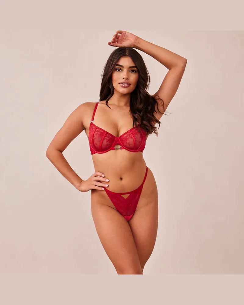 Lounge Flirt Balcony BH - Kastanienbraun Maroon