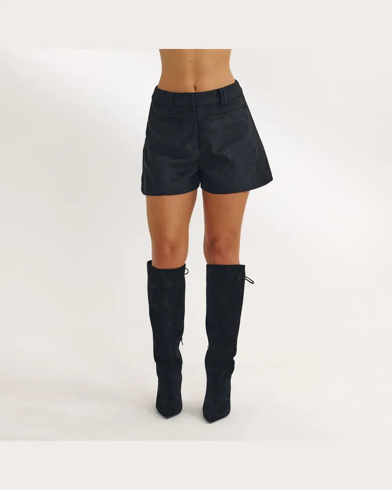 Lounge Wildledershorts - Schwarz Black