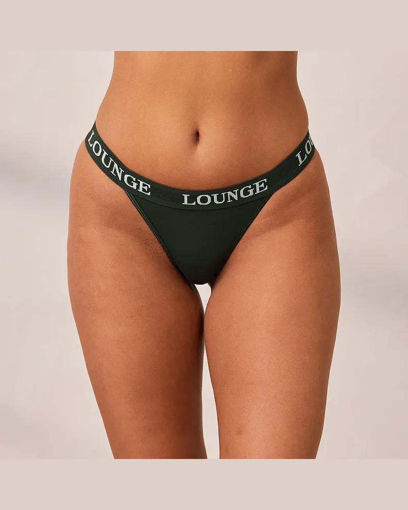 Lounge Bamboo Triangle String - Tannengrün Green
