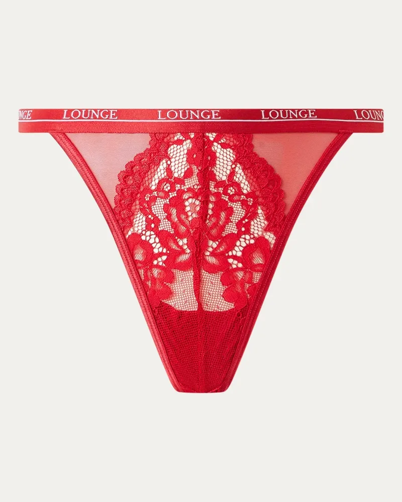 Lounge Blossom String - Kastanienbraun Maroon