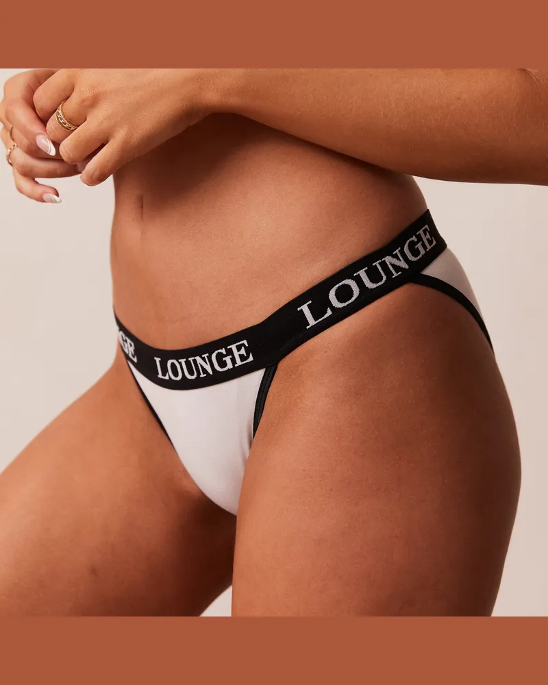 Lounge Bamboo Triangle Slip - Weiß White
