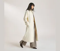Shearling-Mantel - Crèmefarbe