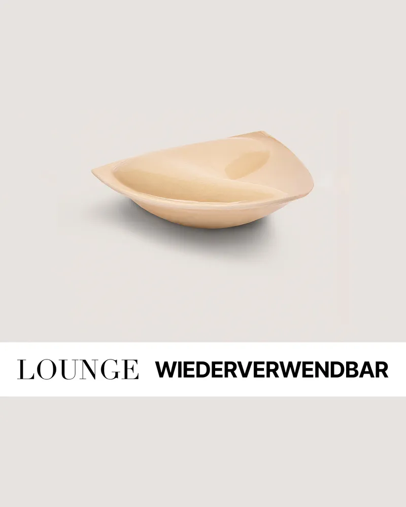 Lounge Extreme Push-up-BH-Einlagen - Sand/Hellbeige 100% Silikon - wiederverwendbar - doppelseitig klebend Sand