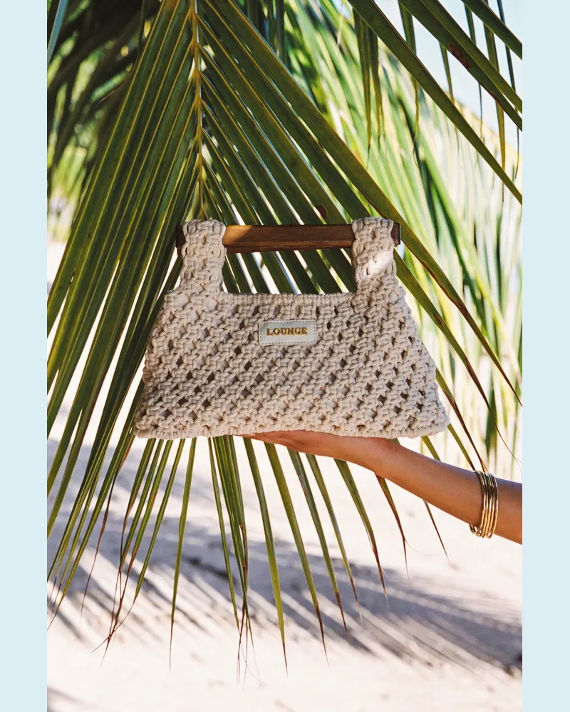 Lounge Clover Clutch - Crèmefarbe Beige