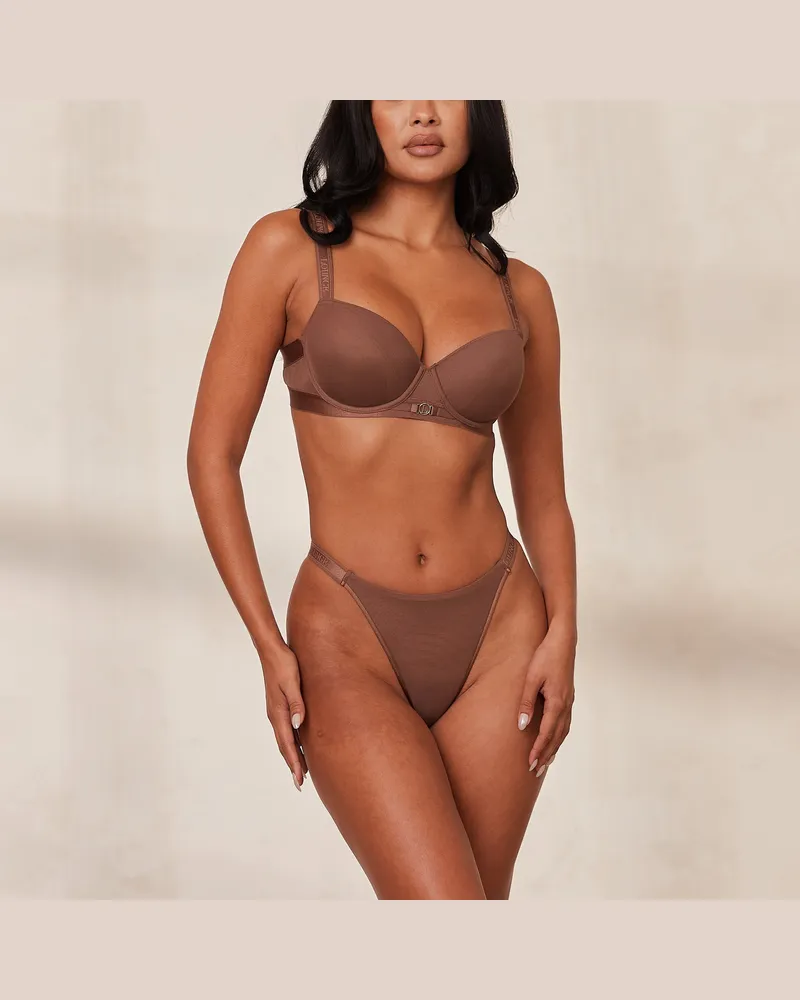 Lounge Smooth Mesh T-shirt BH - Kastanienfarbe Brown