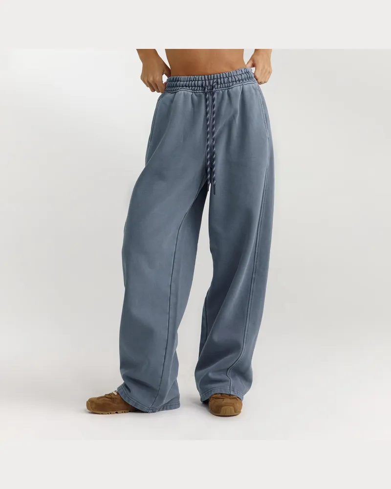 Lounge Gerade Joggers - Gewaschenes Blau Petite Blue