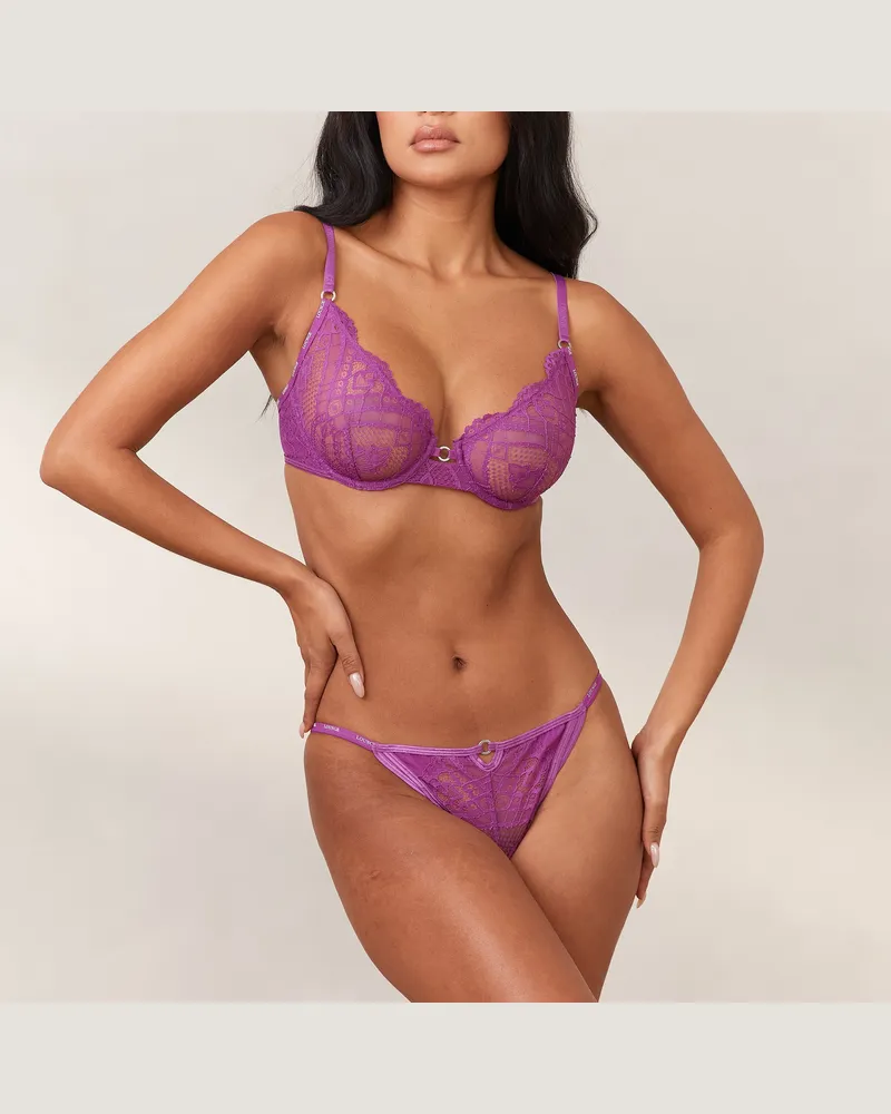 Lounge Charmed Balcony BH - Pflaume Plum