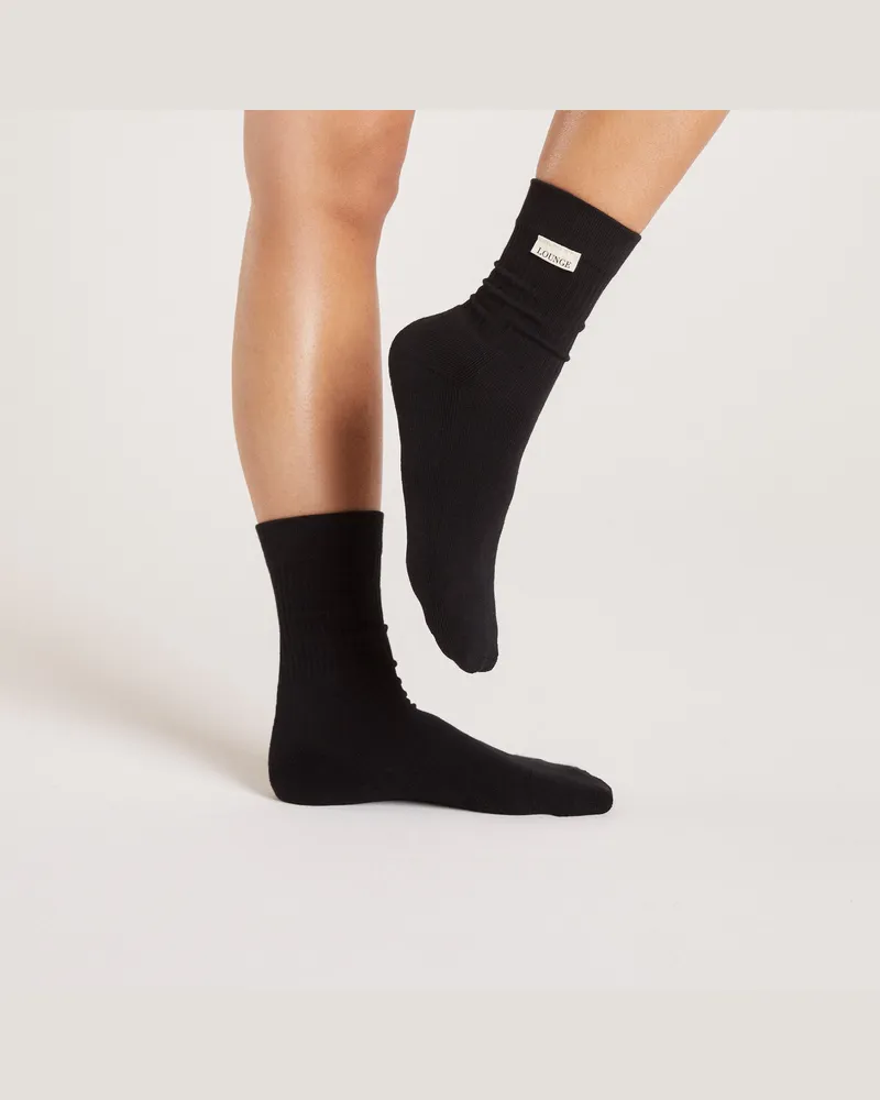 Lounge Logo-Socken (2-er Pack) - Schwarz Black