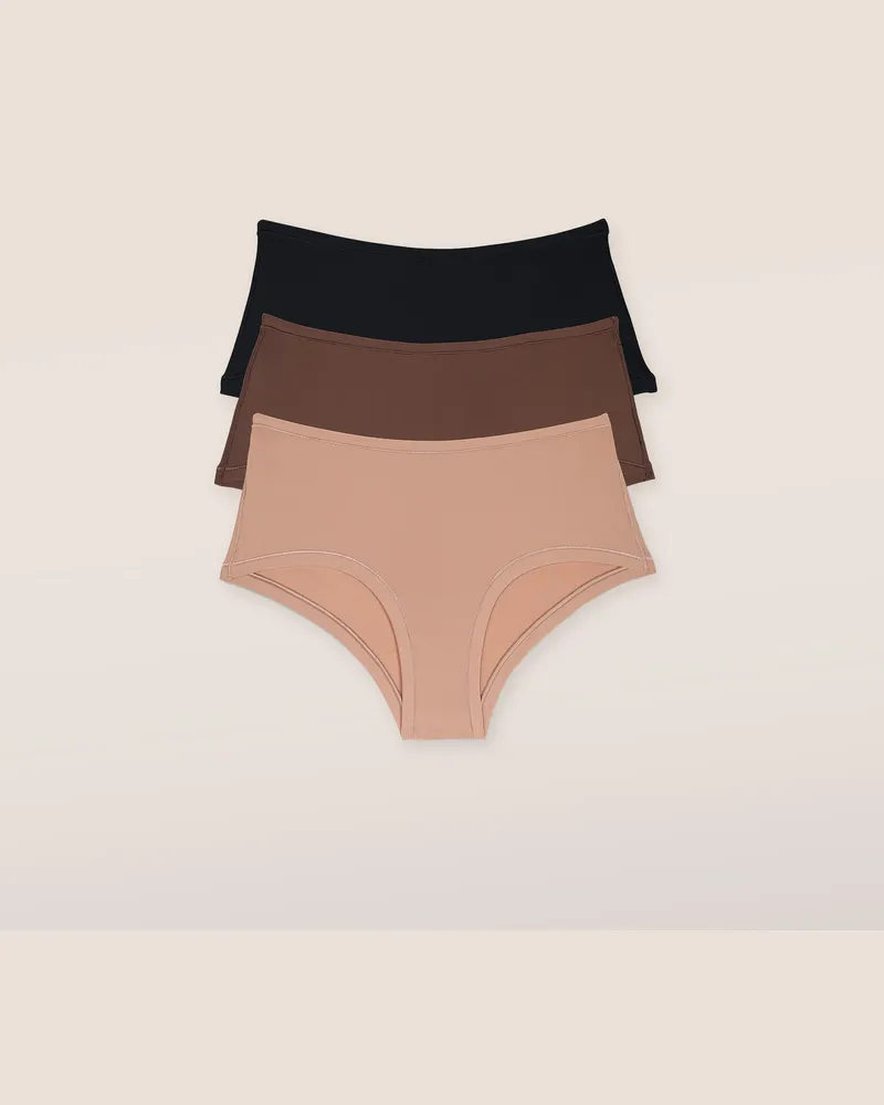 Lounge Nude Boyshort (3er Paket) - Multi Multi