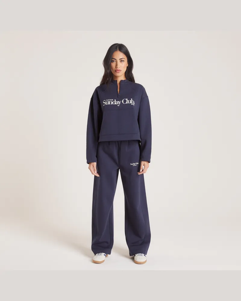 Lounge Gerade Jogger - Tintenblau Blue