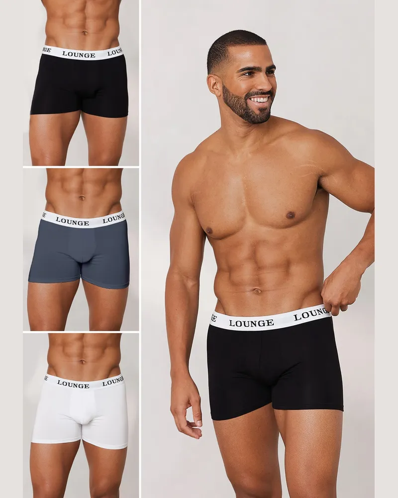 Lounge Everyday Herren-Boxer (3er Paket) - Multipack White
