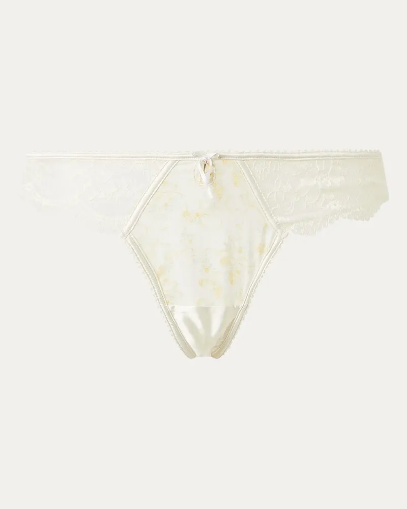Lounge Lilah String - Florales Gelb Floral