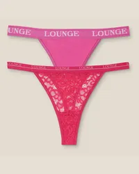 Lounge Limitierte Edition Balcony/Triangle String (2er Pack) - Rosa Rosa