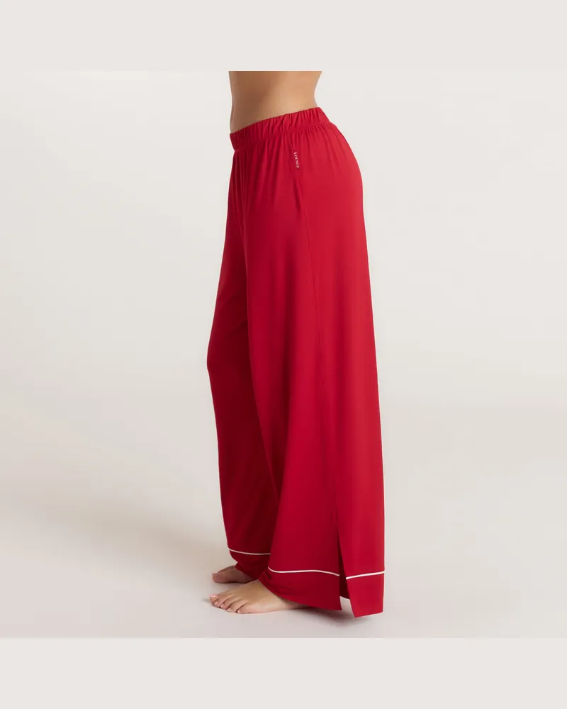 Lounge Alpine Dreams Pyjamahosen   - Rot Maroon