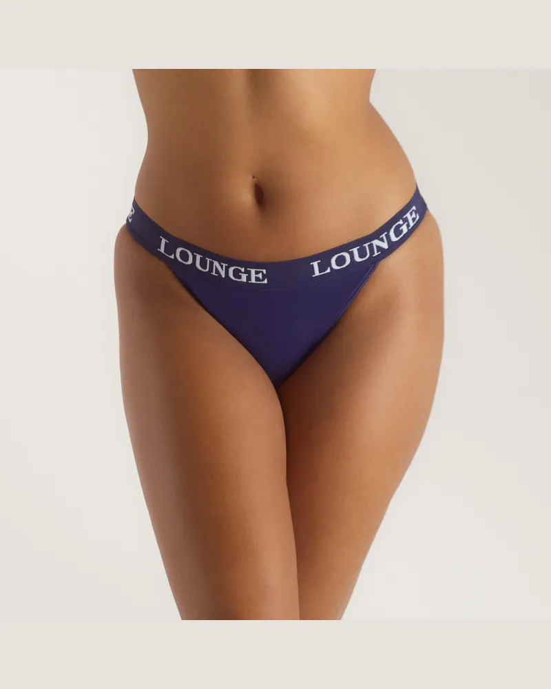 Lounge Bamboo Triangle Briefs - Navy - XS Blue