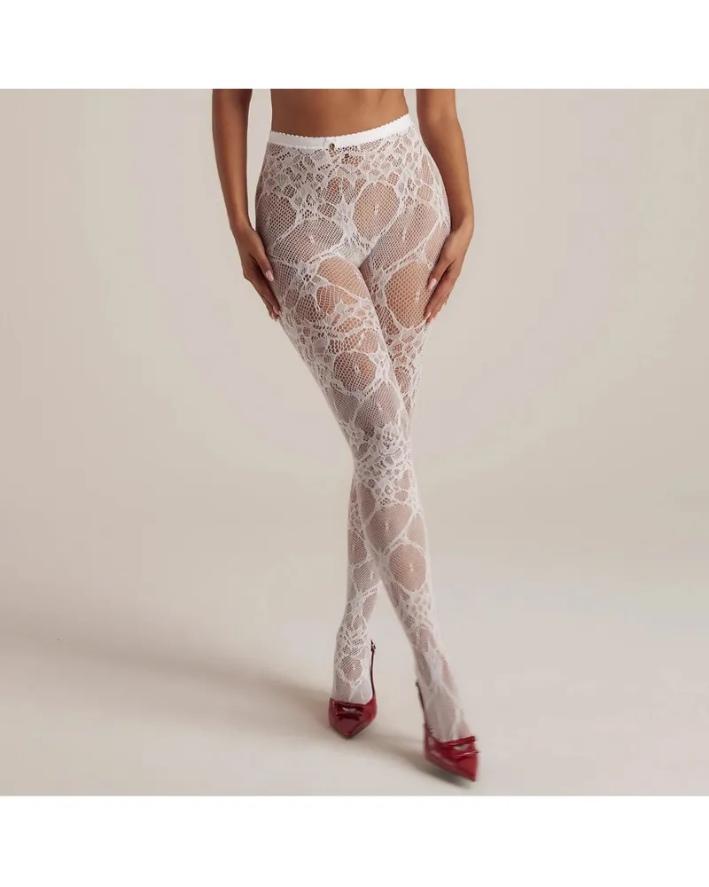 Lounge Brianna Intimates Transparente Strumpfhose - Weiß White