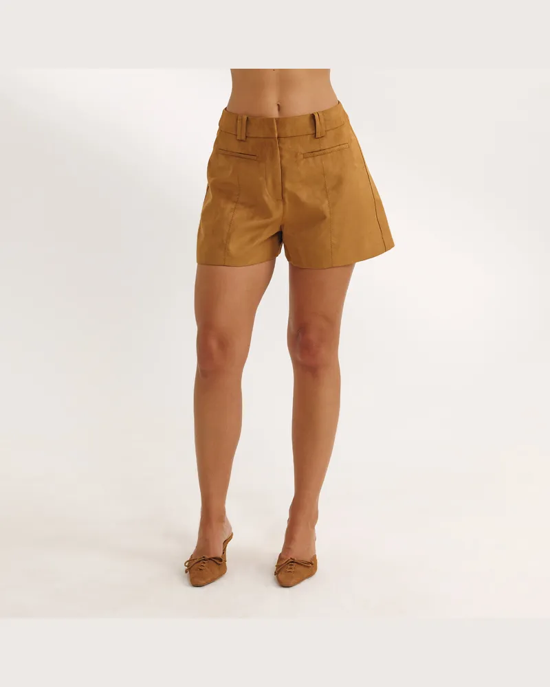 Lounge Wildledershorts - Hellbraun Tan