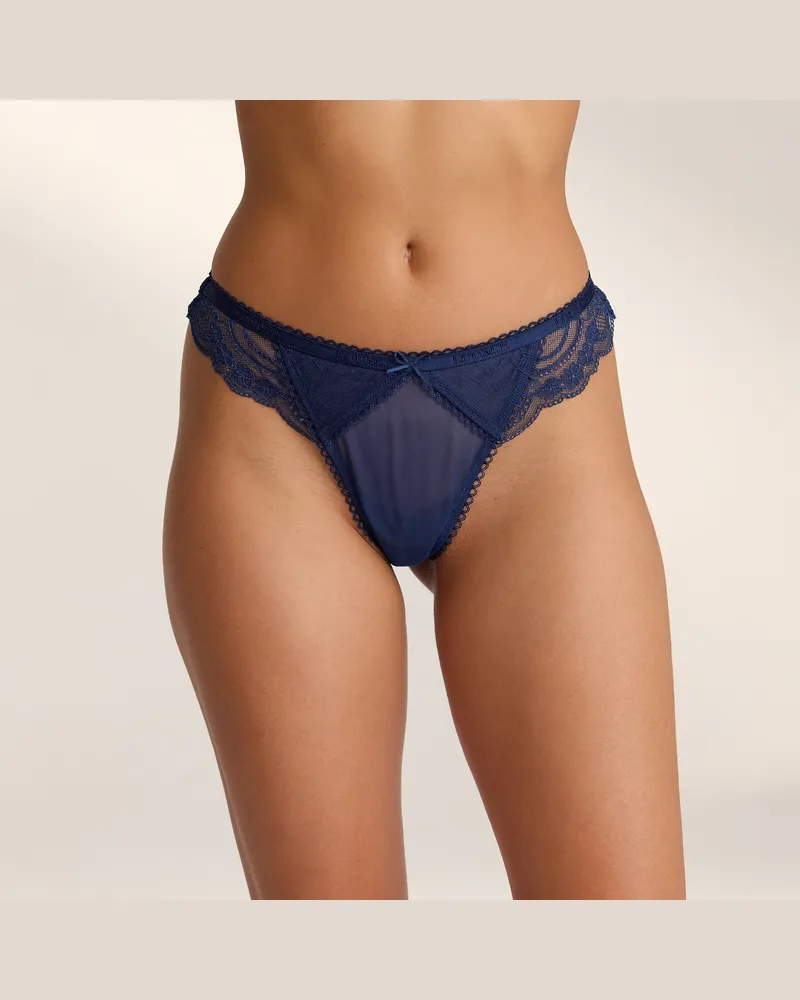 Lounge Confess String - Marineblau 