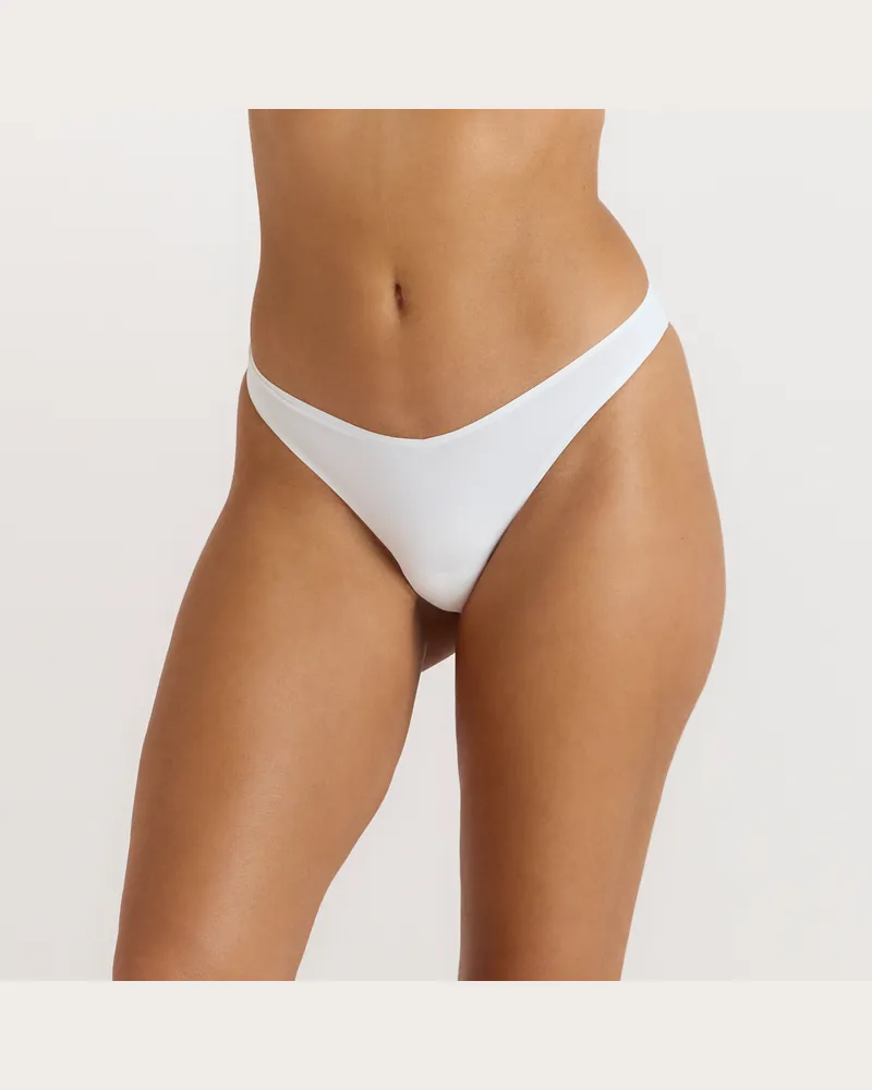 Lounge Nahtloser Brazilian Slip - Weiß Weiß