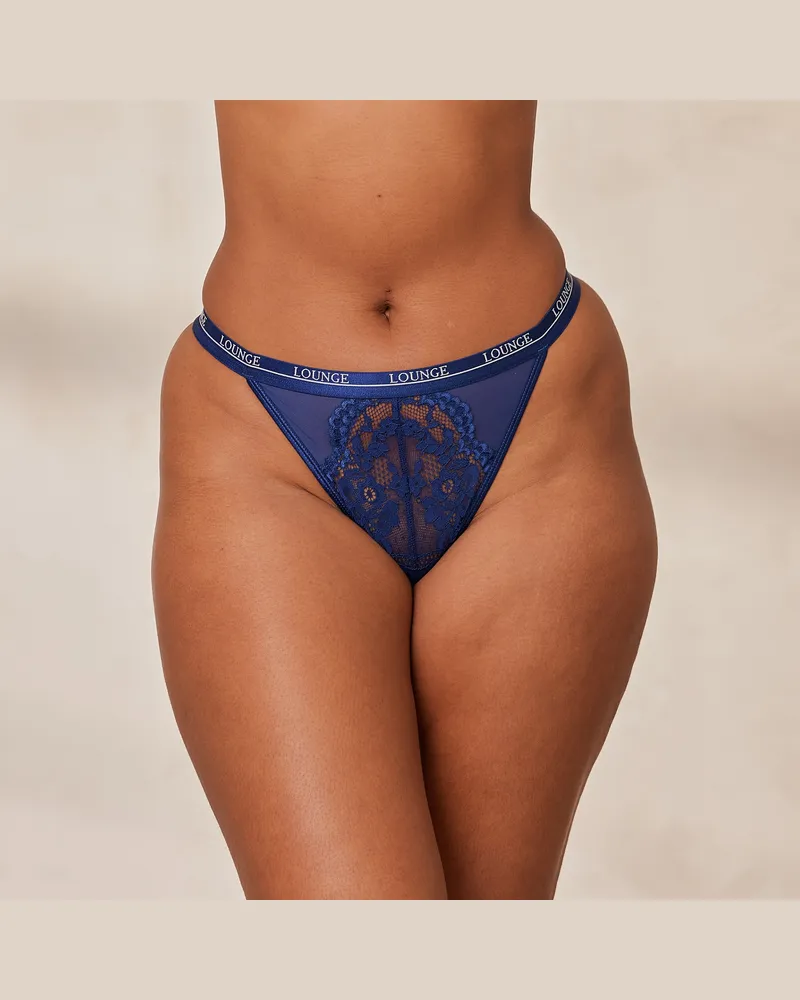 Lounge Blossom String - Marineblau Navy