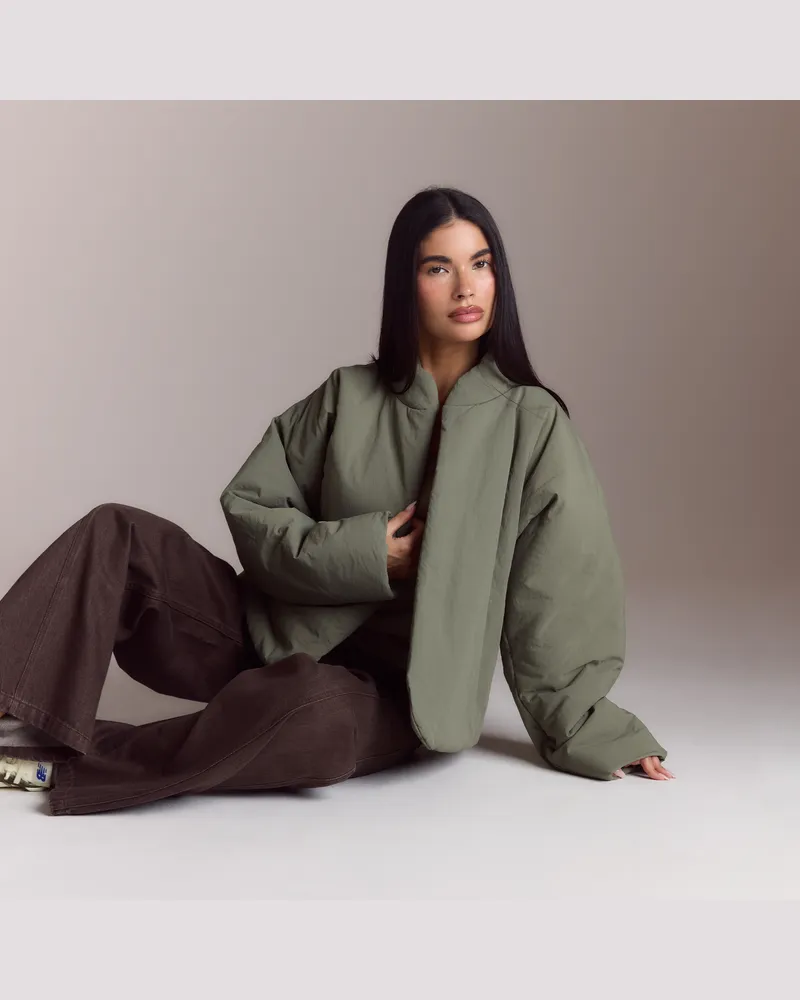 Lounge Kokon Daunenjacke - Salbei Dark-sage