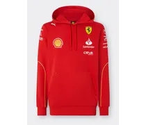 Scuderia Ferrari Team 2024 Replica Hoodie - Male Pullover Rosso Corsa