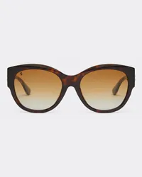 Ferrari Ferrari Sonnenbrille Aus Acetat In Havana Mit Polarisierten Braunen Gläsern Mit Farbverlauf - Female Sonnenbrillen Schildpatt Schildpatt