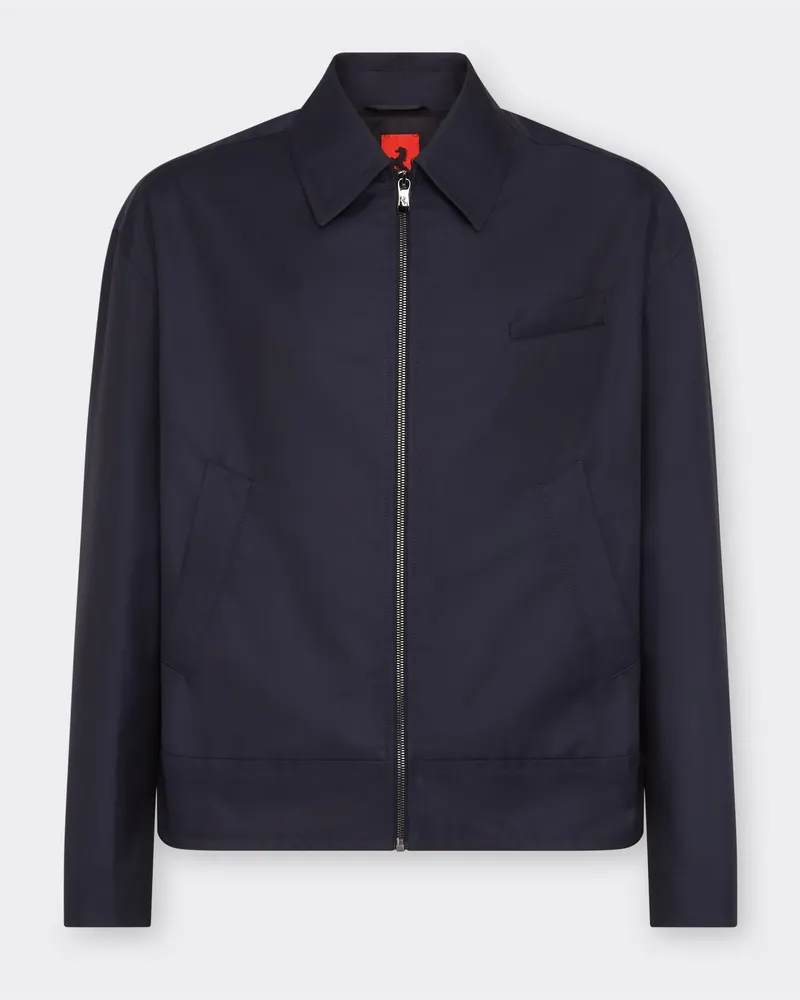 Ferrari Q-cycle® Bomberjacke Aus Twill - Male Jacken & Outerwear Navy Navy