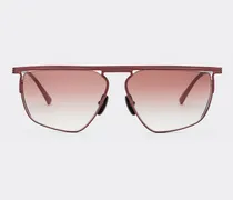 Sonnenbrille Ferrari Aus Bordeauxfarbenem Titan Mit Bordeauxfarbenen Verlaufsgläsern -  Sonnenbrillen Bordeaux