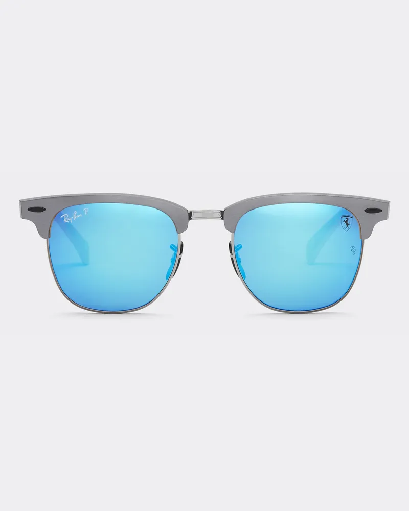 Ferrari Ray-ban Für Scuderia Ferrari Rb3807m In Grauem Metall Mit Grau Verspiegelten, Blau Polarisierten Gläsern -  Alle Ansehen Ingrid Ingrid