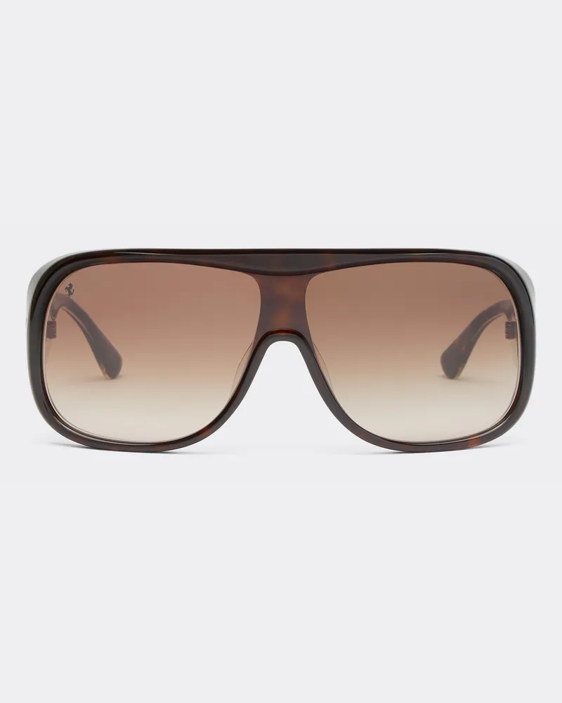 Ferrari Ferrari Sonnenbrille Aus Acetat In Havana Mit Braunen Gläsern Mit Farbverlauf -  Sonnenbrillen Schildpatt Schildpatt