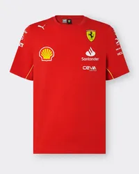 Ferrari Scuderia Ferrari Team 2024 Replica T-shirt - Male T-shirts Rosso Corsa Rosso