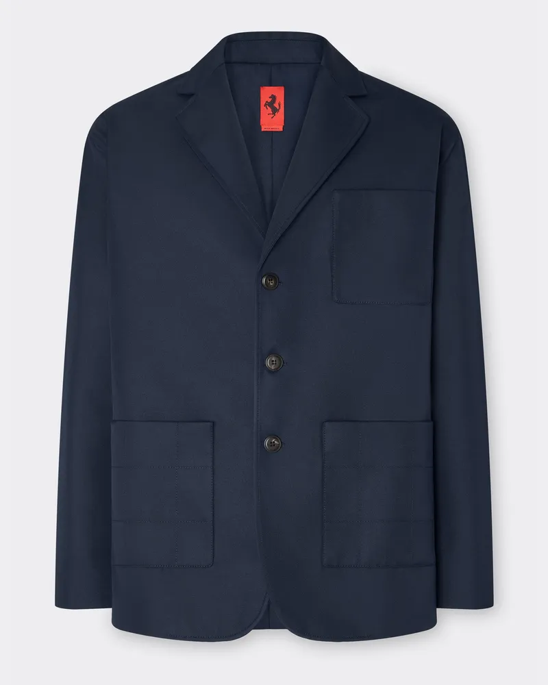 Ferrari Blazer In Zweifarbigem Tech - Male Jacken & Outerwear Navy Navy