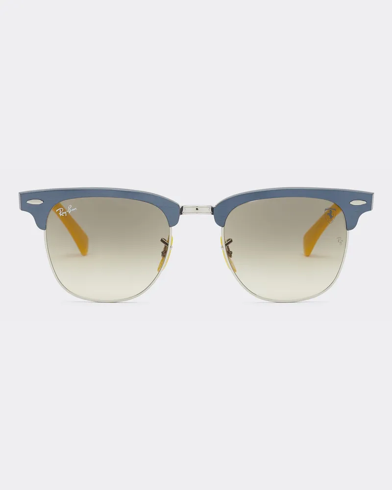 Ferrari Ray-ban Für Scuderia Ferrari Rb3807m In Blauem Metall Mit Grau Verlaufenden Gläsern -  Alle Ansehen Blu Scozia Blu