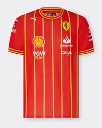 Ferrari Leclerc Puma Fußballtrikot Für Scuderia Ferrari - Österreich Sonderausgabe - Male T-shirts Rosso Corsa Rosso