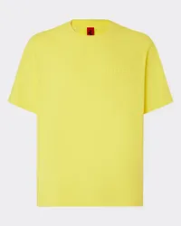 Ferrari T-shirt Aus Baumwolle Mit Ferrari-maxilogo - Male T-shirts Giallo Modena Giallo