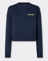 Ferrari Einfarbiges Sweatshirt Mit Ferrari-logo - Female Pullover & Strickwaren Navy Navy