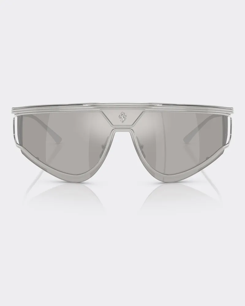 Ferrari Sonnenbrille Ferrari Limited Edition Aus Satiniertem Metall Mit Verspiegeltem Silberrahmen -  Sonnenbrillen Silber Silber