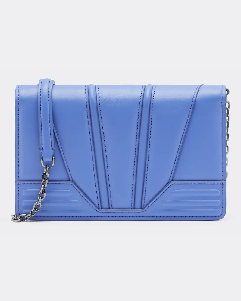 Ferrari Ferrari Gt Mikro-tasche Aus Leder - Female Portemonnaies Cyan Cyan