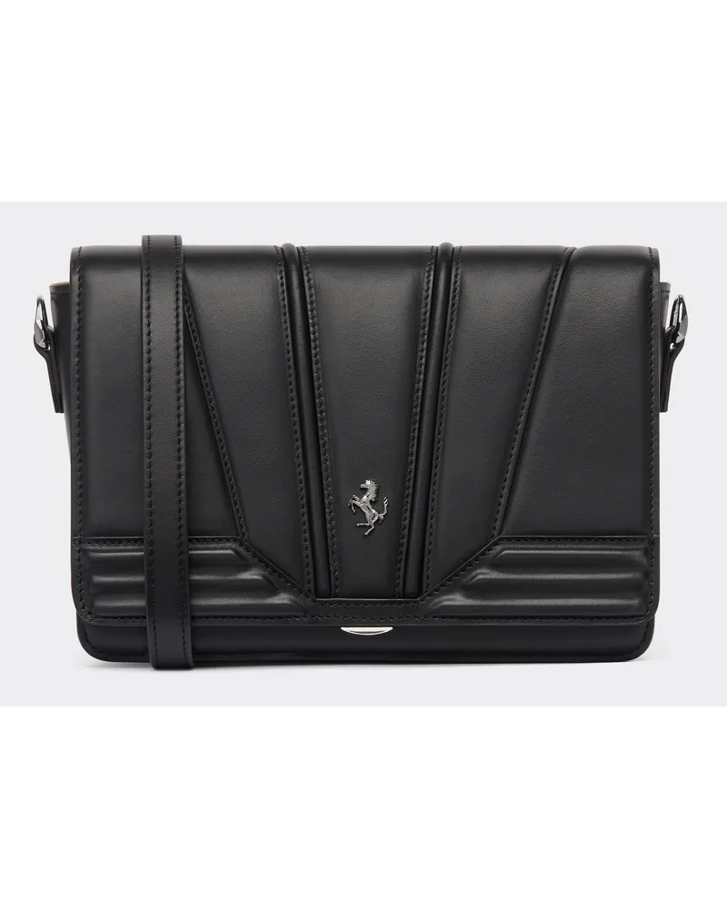 Ferrari Ferrari Gt Crossbody Bag Aus Glattleder -  Schultertaschen Schwarz Schwarz